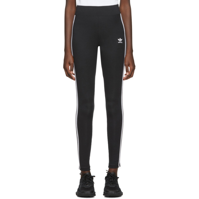 Photo: adidas Originals Black 3-Stripes Leggings