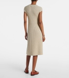 Loro Piana Ribbed-knit cashmere midi dress