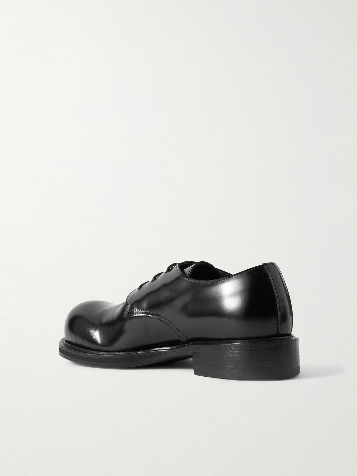 Acne Studios - Glossed-Leather Derby Shoes - Black