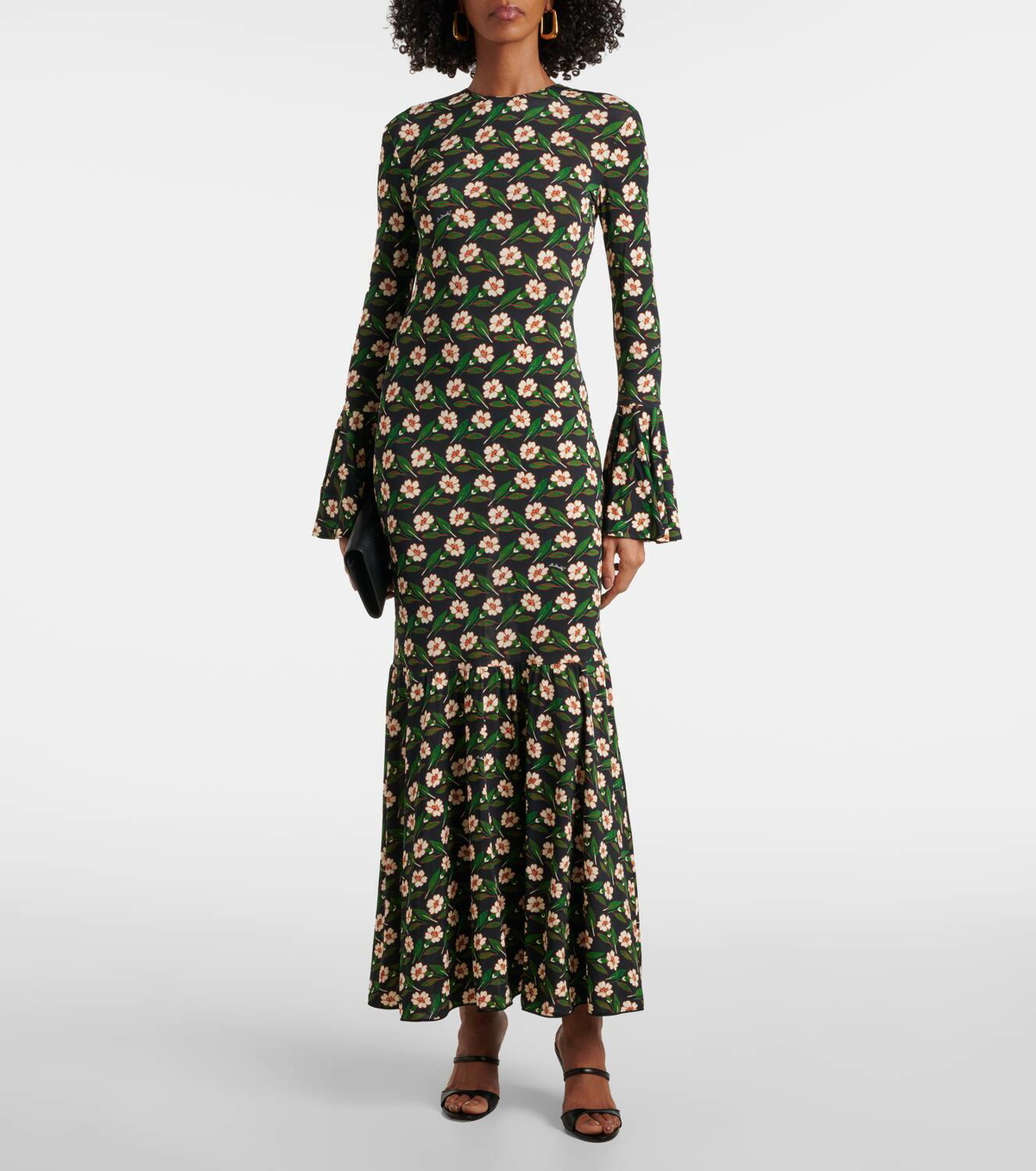 La DoubleJ Alba floral jersey maxi dress La DoubleJ