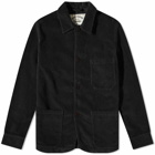 Portuguese Flannel Men's Labura Corduroy Chore Jacket in Black