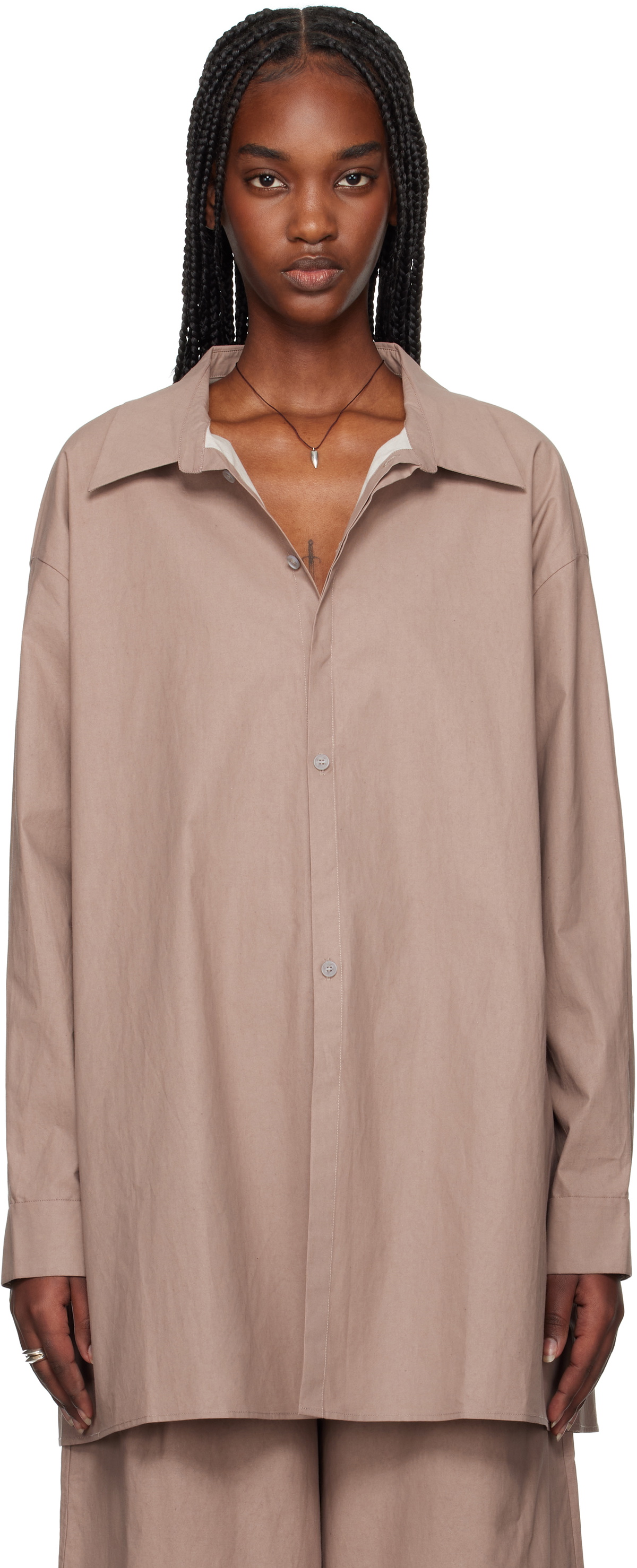 Ruohan Brown Classic Shirt