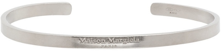 Photo: Maison Margiela Silver Semi-Polished Bracelet