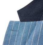 Richard James - Striped Linen Suit Jacket - Blue