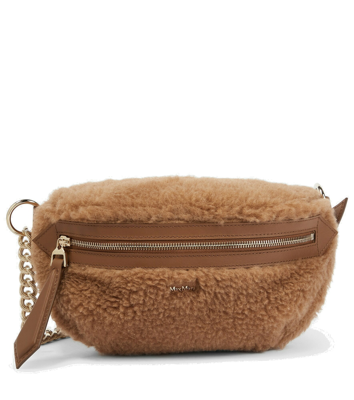 Max Mara - Banane camel-blend belt bag Max Mara