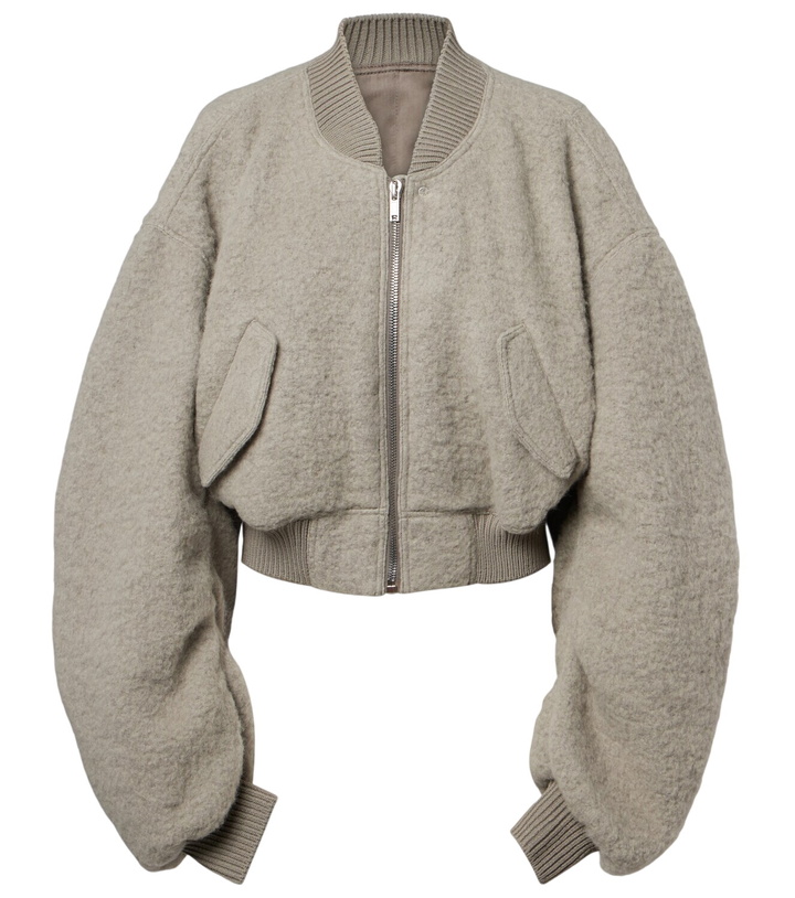 Photo: Rick Owens Secchia alpaca and wool-blend bomber jacket