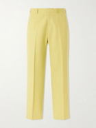Paul Smith - Straight-Leg Cotton and Linen-Blend Suit Trousers - Yellow