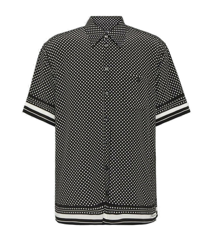 Photo: Dolce&Gabbana Polka-dot silk shirt