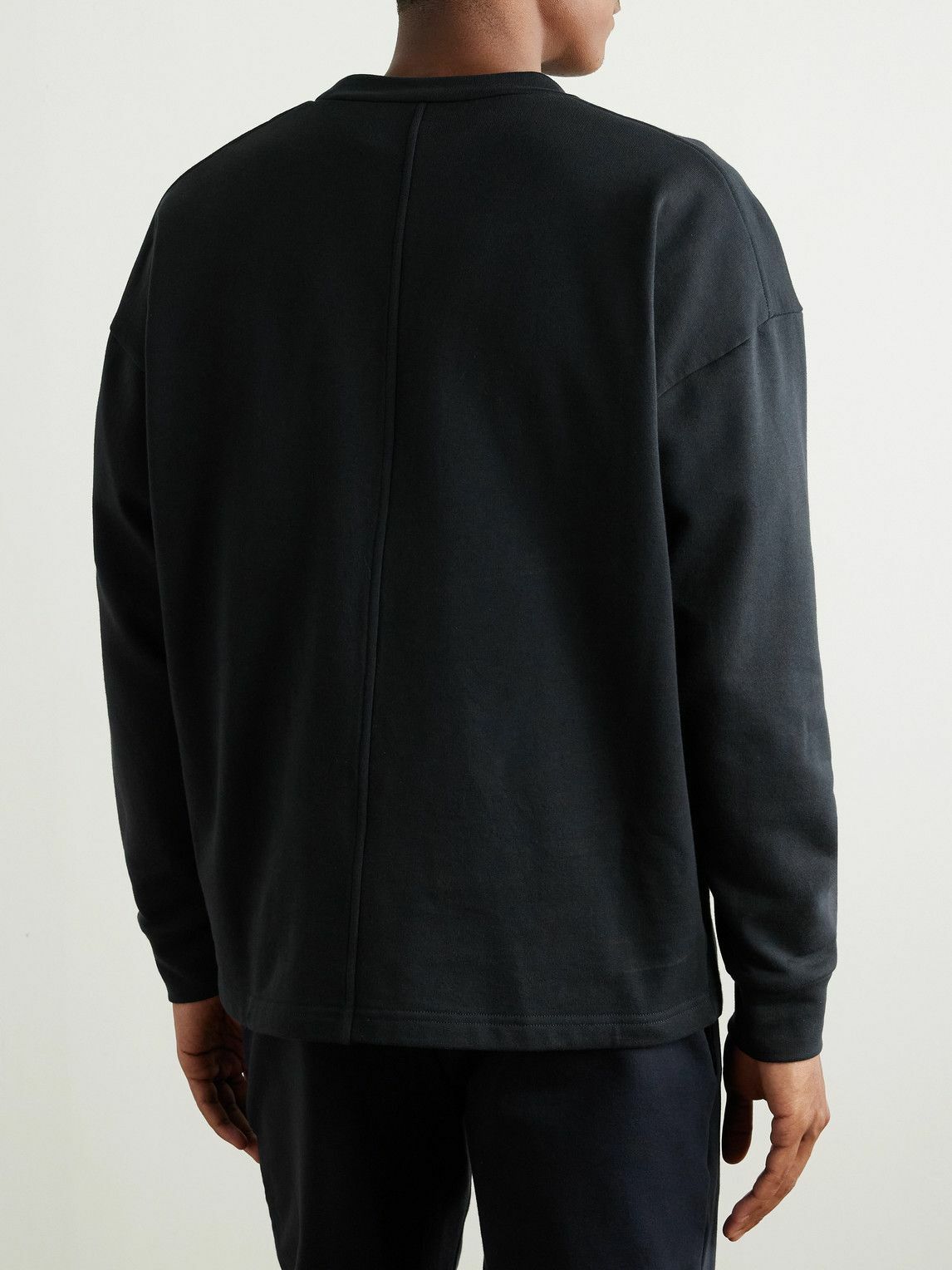 The Row - Ezan Cotton-Jersey Sweatshirt - Blue
