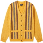 Beams Plus Stripped Mohair Cardigan