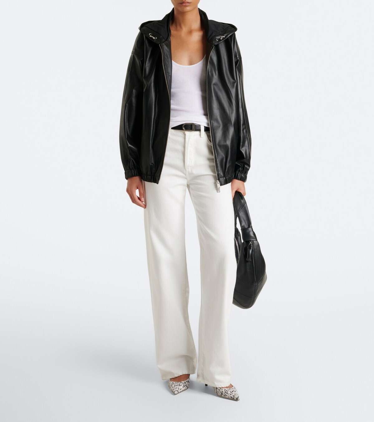 Arma Guisy hooded leather jacket