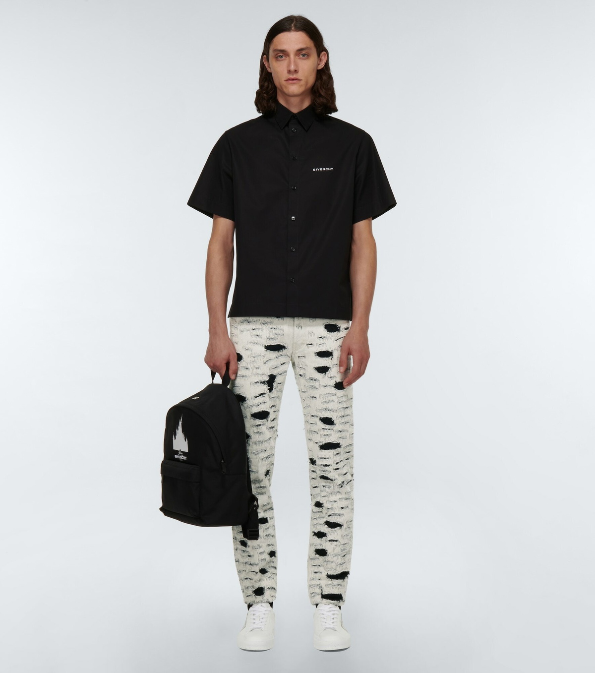 Givenchy×Disney コラボ ボーリングシャツ サイズ39 P00902617.jpg