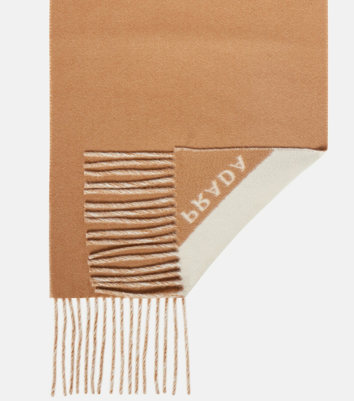 Prada Fringed cashmere scarf
