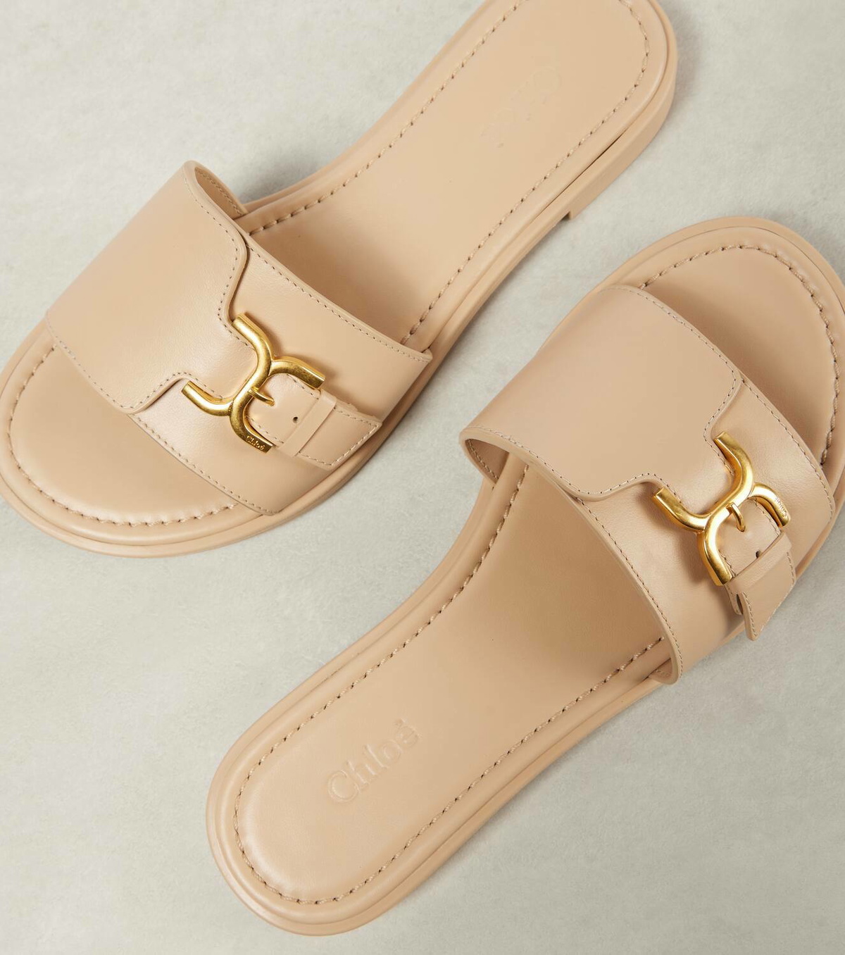 Chloé Marcie leather slides Chloe