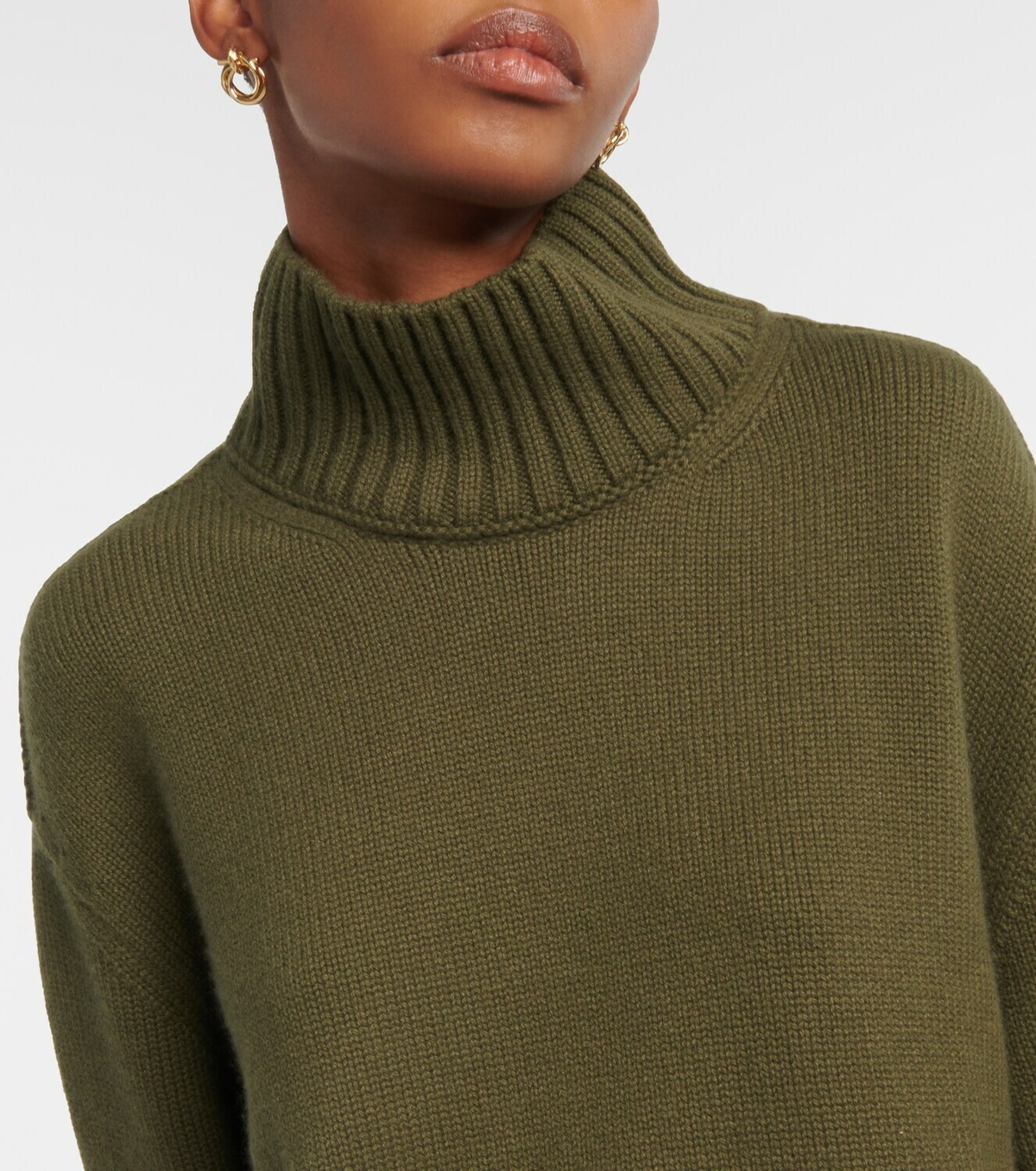 Loro Piana Oversized cashmere turtleneck sweater Loro Piana