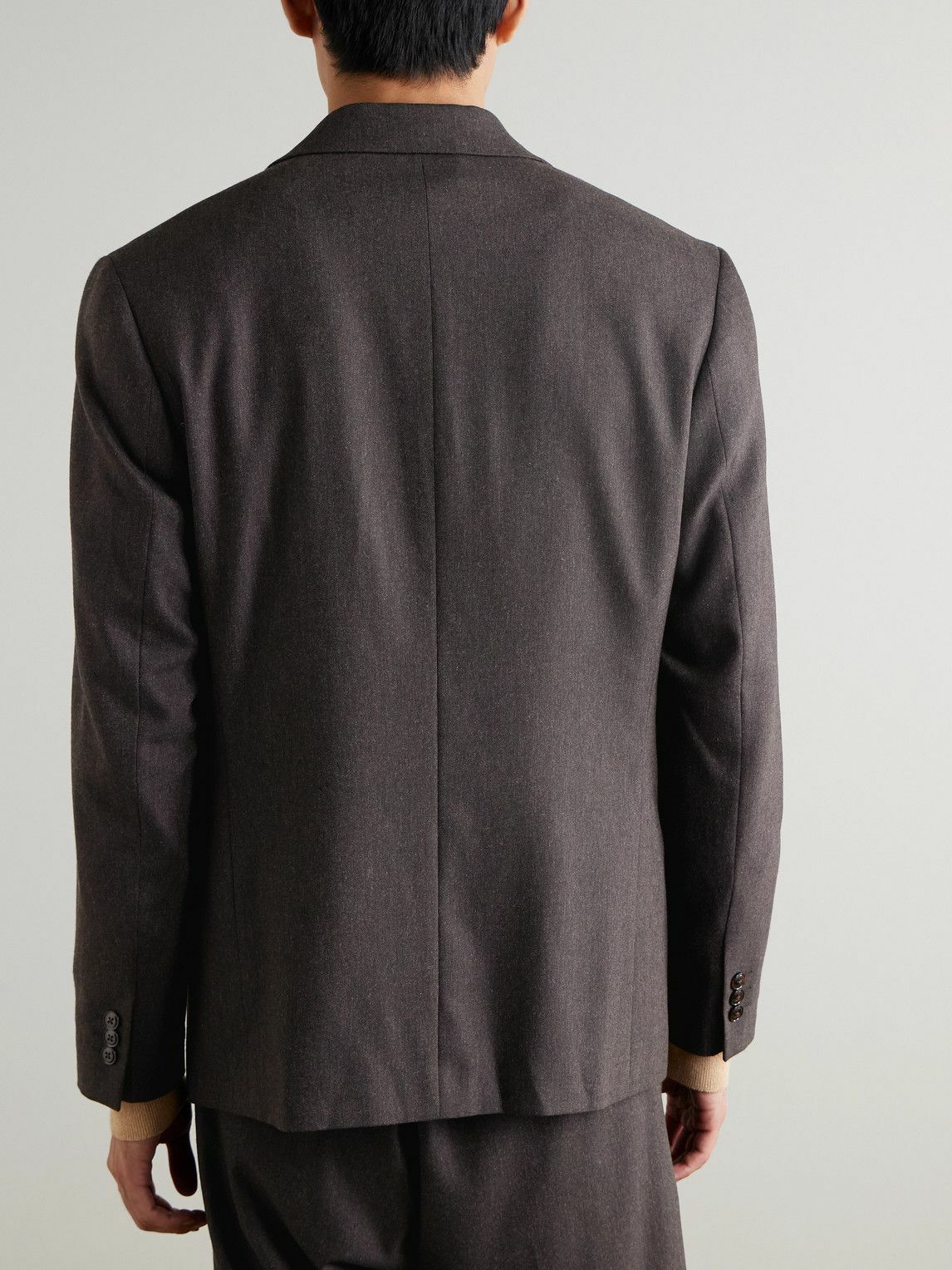 NN07 - Timo 10005 Recycled Woven Suit Jacket - Brown