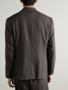 NN07 - Timo 10005 Recycled Woven Suit Jacket - Brown
