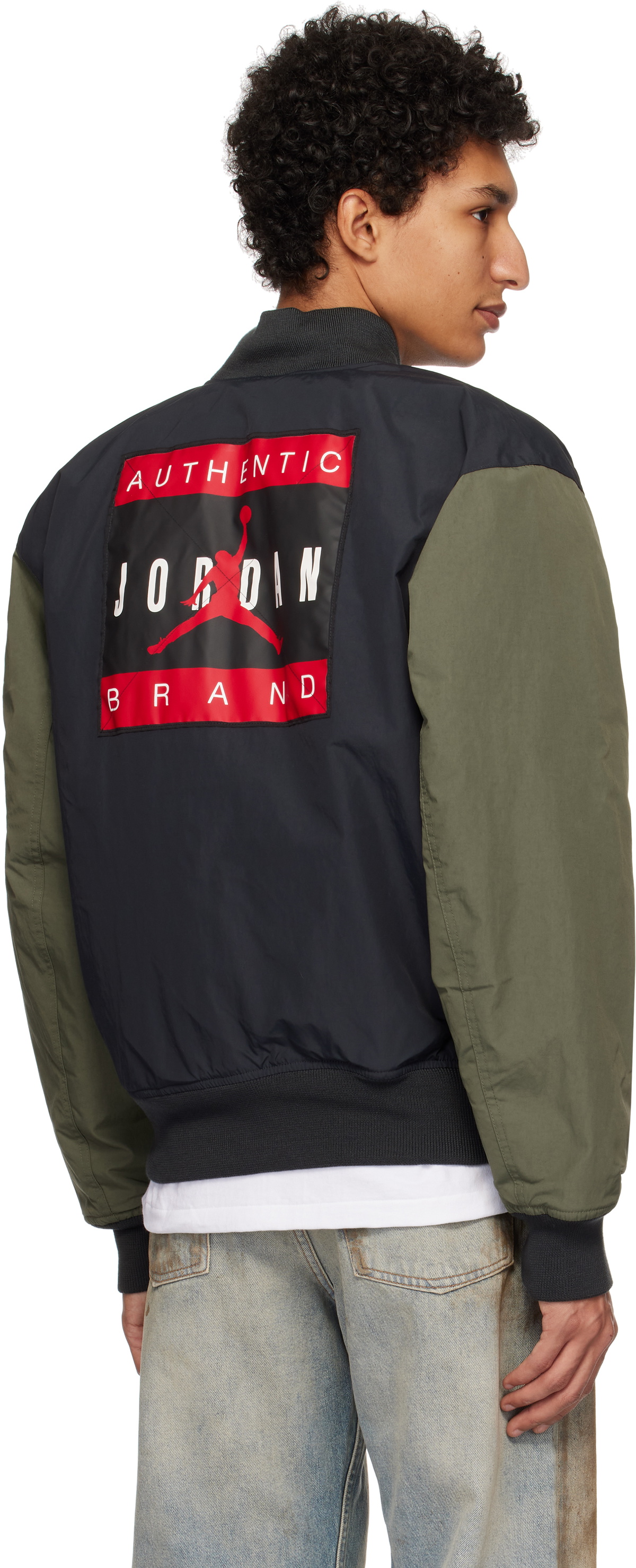 Nike Jordan Black & Khaki Renegade Bomber