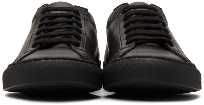 Common Projects Black Original Achilles Low Sneakers