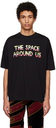 TSAU Black Printed T-Shirt