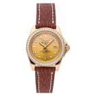 Breitling Galactic Quartz Chronometer Diamond Gold Dial Ladies Watch H7133053/H550