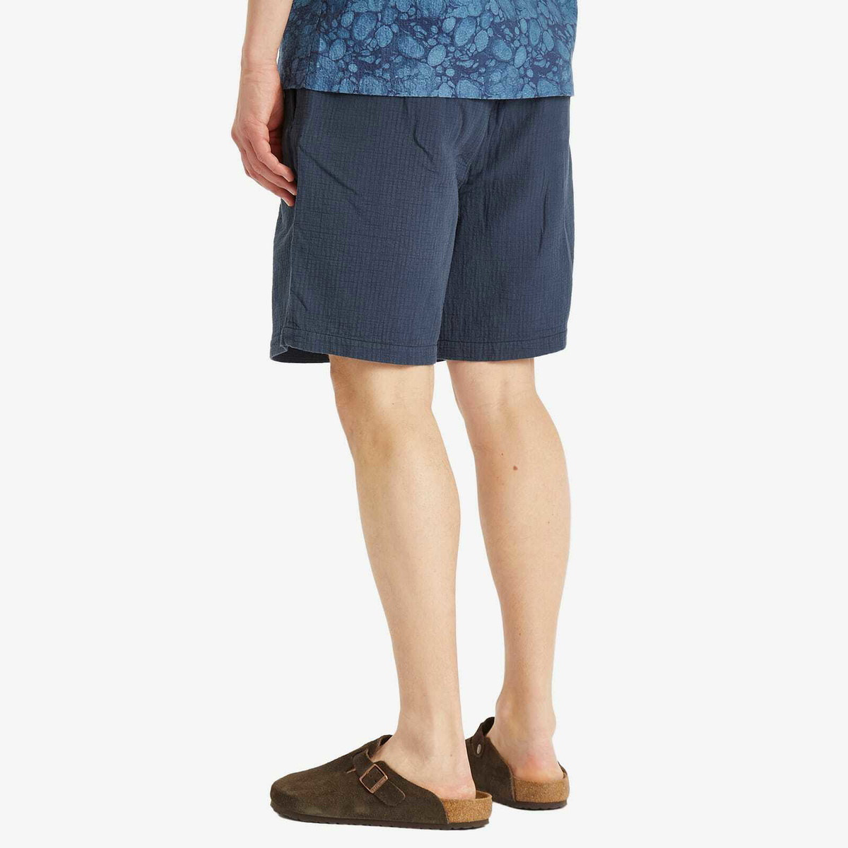 Kestin Men's Mhor Textured Shorts in Washed Navy