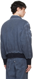 Juntae Kim Navy Flower Jacket