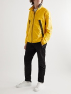 Moncler - Heiji Appliquéd Mesh-Trimmed Shell Hooded Jacket - Yellow