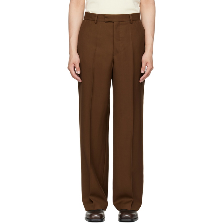 Photo: Second/Layer Brown Relaxed Primo Trousers