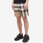 Burberry Men's Guildes Large Check Swim Short in Archive Beige Check
