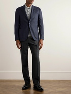 Lardini - Slim-Fit Puppytooth Stretch-Wool Suit Jacket - Blue