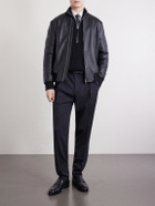 Boglioli - Straight-Leg Pleated Virgin Wool Trousers - Black
