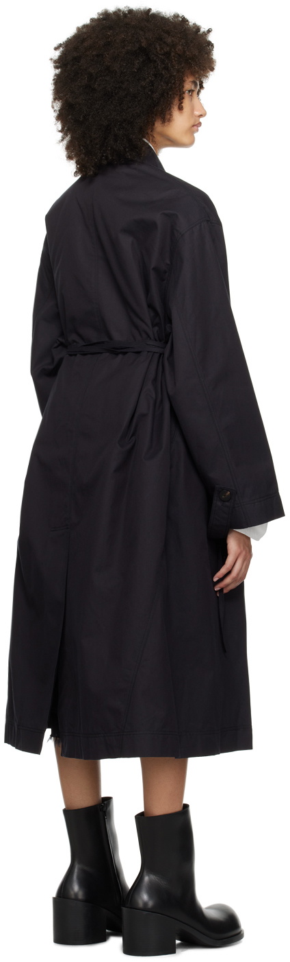 Subtle Le Nguyen Black Spread Collar Coat