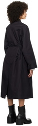 Subtle Le Nguyen Black Spread Collar Coat