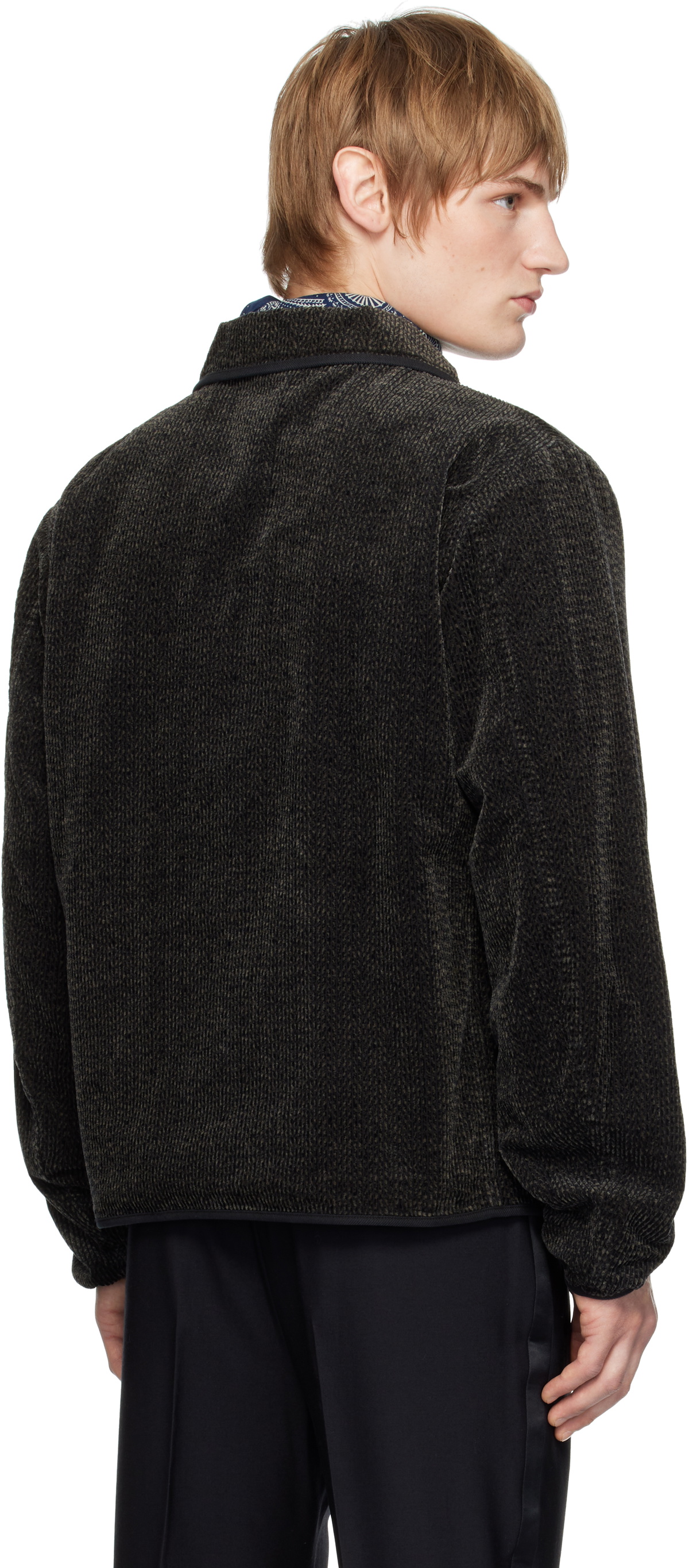 RRL Gray Tweed-Print Corduroy Jacket RRL RRL Gray Tweed-Print Corduroy Jacket RRL