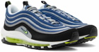 Nike Blue & Yellow Air Max 97 Sneakers