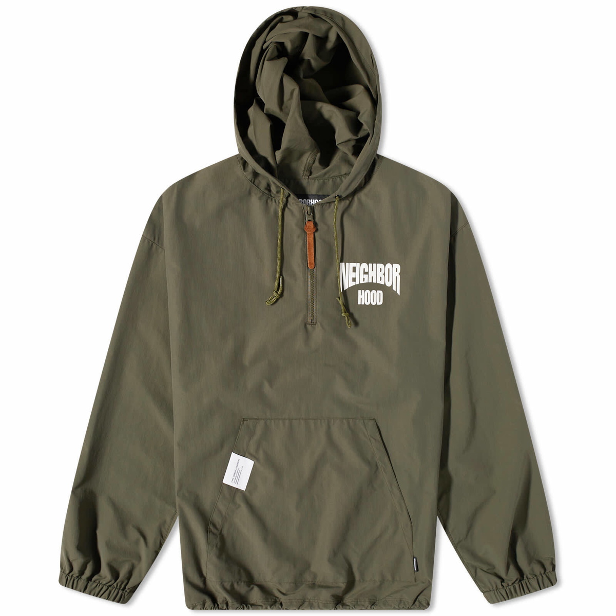 Neighborhood Men's Anorak Logo Jacket in Olive Drab Neighborhood