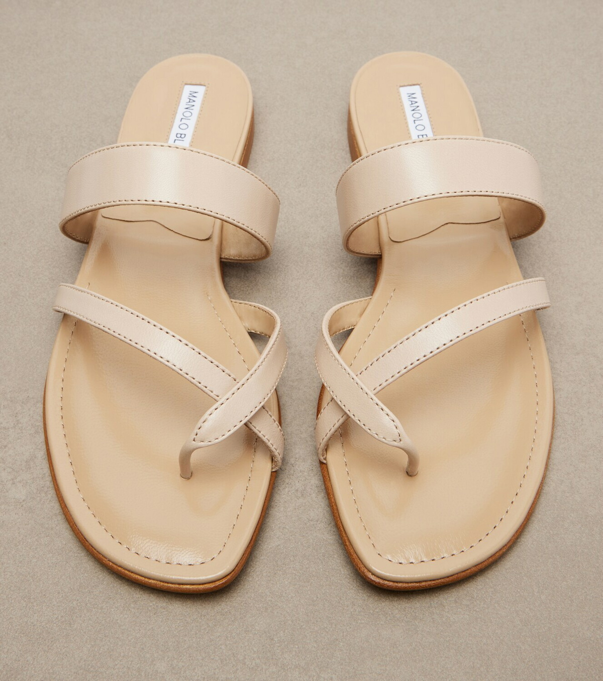 Manolo Blahnik Susa leather thong sandals