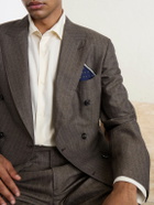 Dunhill - Floral-Jacquard Silk Pocket Square