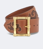 Etro Embroidered leather belt