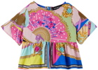 Versace Baby Multicolor I Ventagli Dress