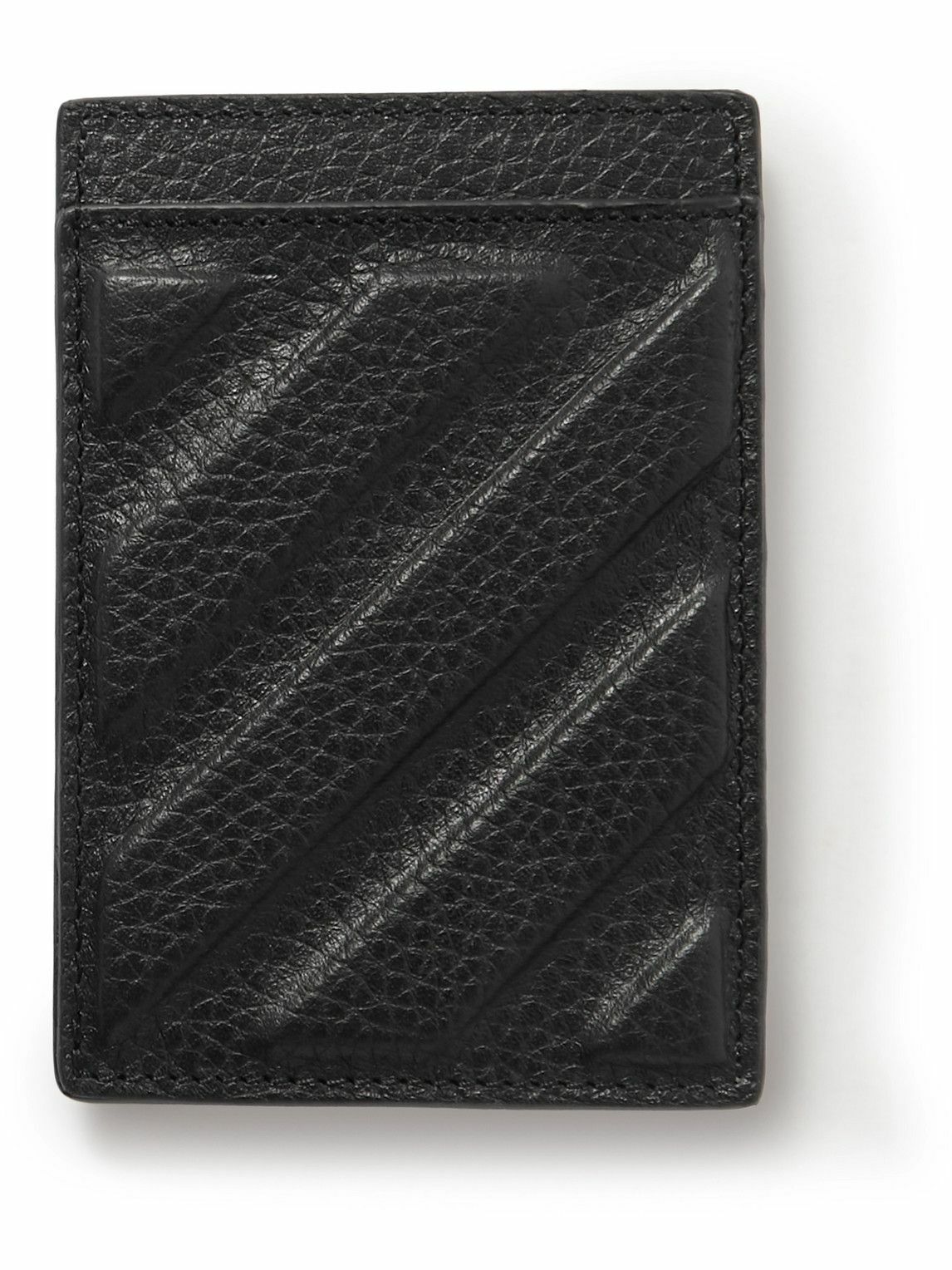 LEATHER QUILTED CARD HOLDER OFF WHITE LEATHER QUILTED CARD HOLDER OFF WHITE