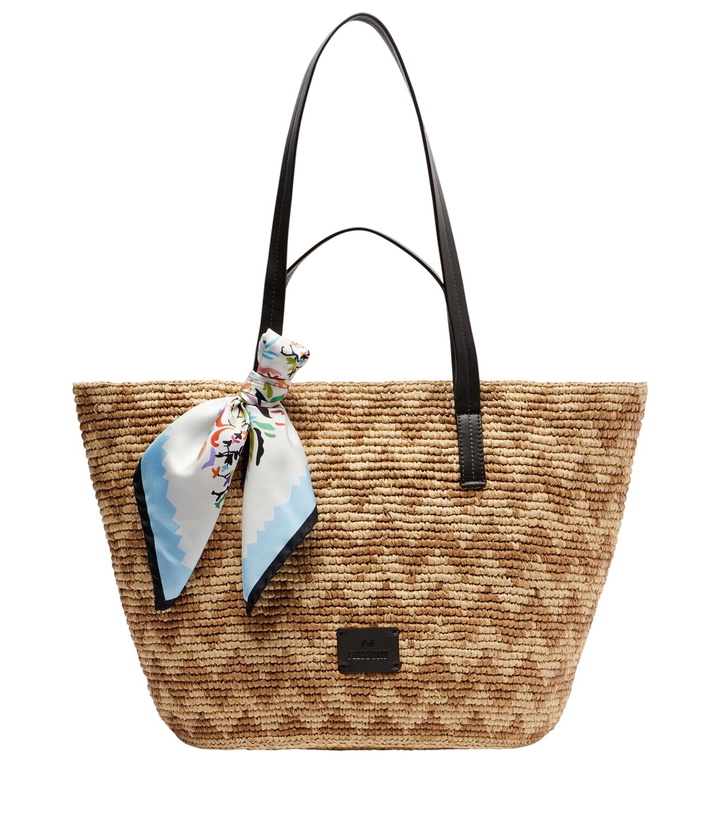 Photo: Missoni Zigzag Large raffia basket bag