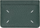 Maison Margiela Green Four Stitches Card Holder
