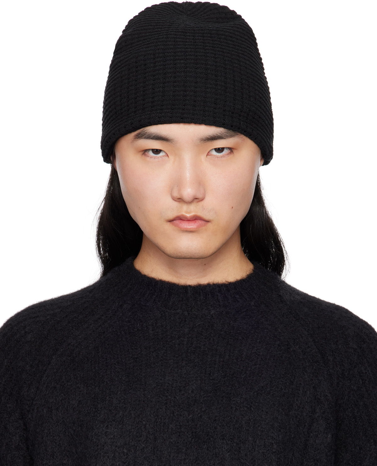 DEVOA Black Knit Beanie