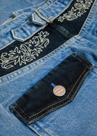 Damson Madder Drew Embroidered Relaxed Straight-leg Jeans Denim
