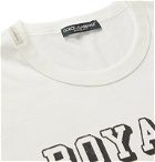 Dolce & Gabbana - Logo-Print Cotton-Jersey T-Shirt - White