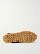 Mr P. - Leather-Trimmed Suede Sneakers - Black