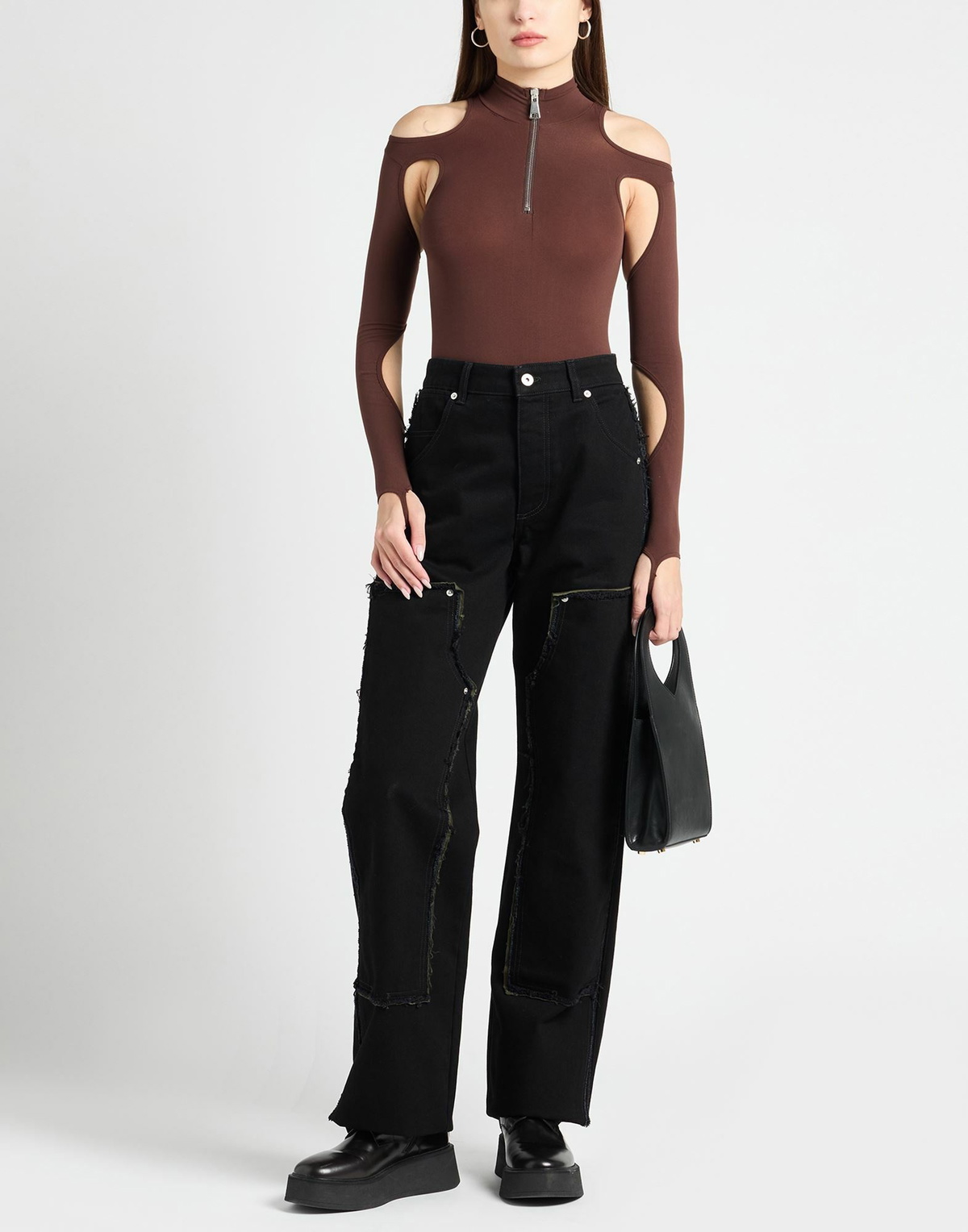 Heron Preston Womens Jeans in Black