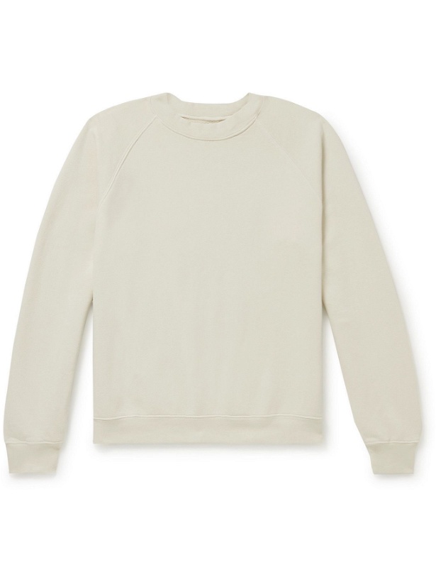 Photo: Les Tien - Garment-Dyed Cotton-Jersey Sweatshirt - Neutrals